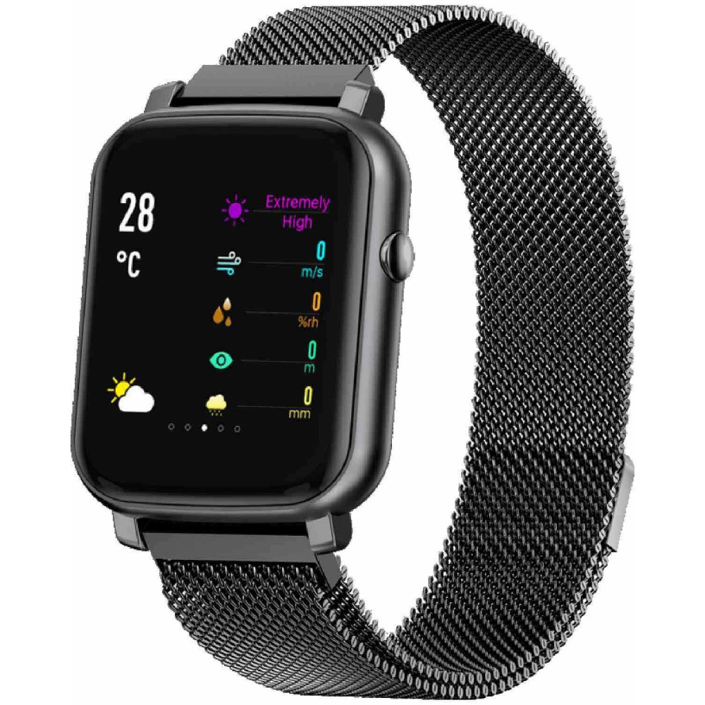 VOGUE Hera Smartwatch Black Stainless Steel Bracelet 200253