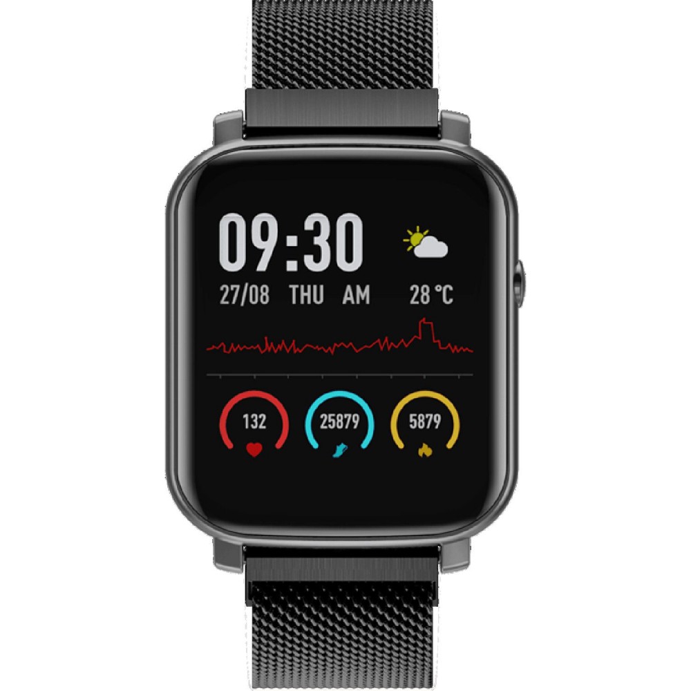 VOGUE Hera Smartwatch Black Stainless Steel Bracelet 200253