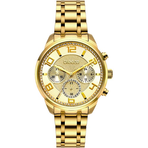 BREEZE Myrina Gold Stainless Steel Chronograph 212211.1