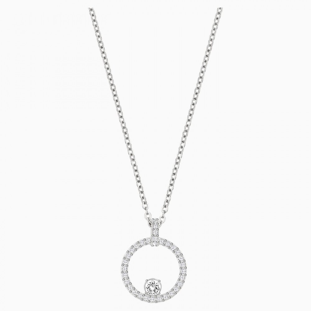 SWAROVSKI Creativity Circle Pendant White Rhodium Plated 5198686