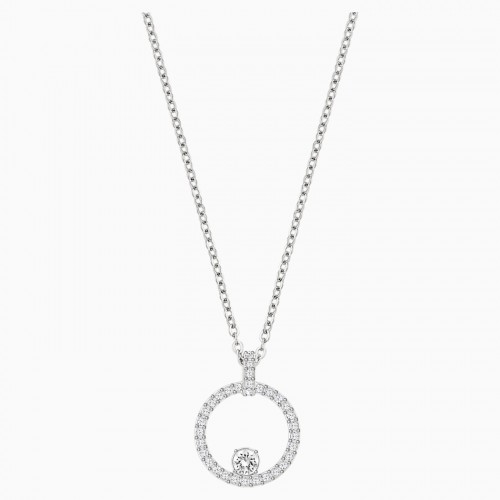 SWAROVSKI Creativity Circle Pendant White Rhodium Plated 5198686