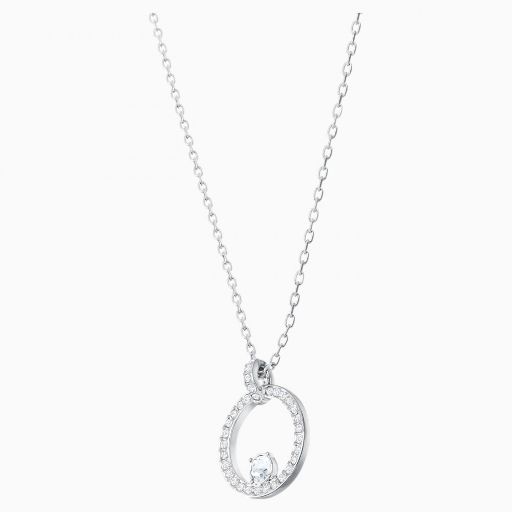 SWAROVSKI Creativity Circle Pendant White Rhodium Plated 5198686