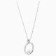 SWAROVSKI Creativity Circle Pendant White Rhodium Plated 5198686