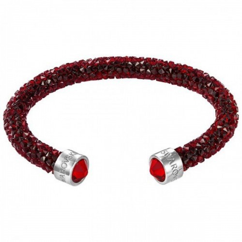 SWAROVSKI CrystalDust Cuff Red Stainless Steel Small 5255904