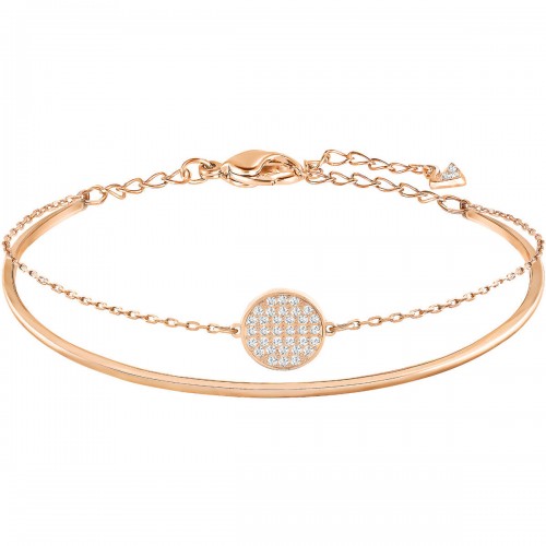 SWAROVSKI Ginger Bracelet White Rose Gold Tone Plated 5274892