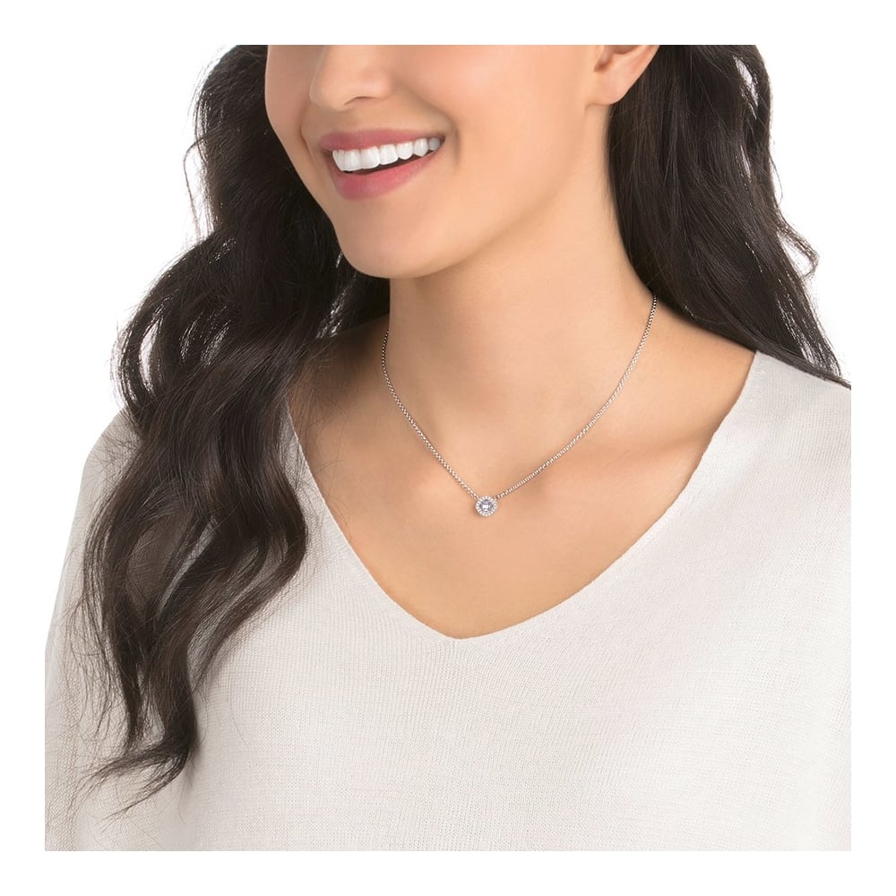 SWAROVSKI Angelic Square Neclace White Rhodium Plated 5368147