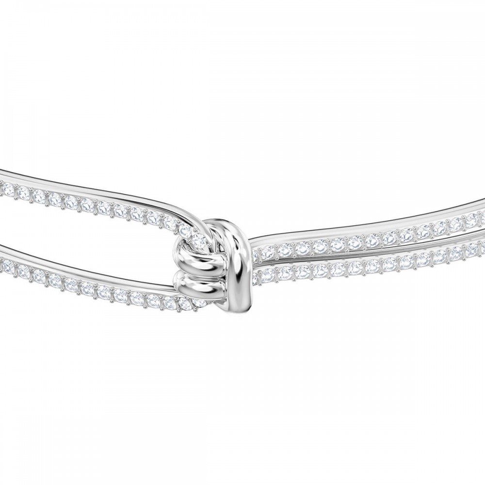 SWAROVSKI Lifelong Bangle White Rhodium Plated 5368552