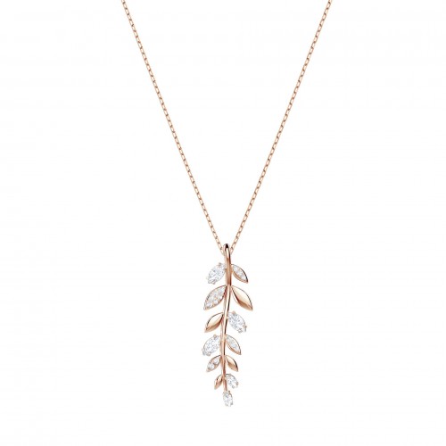 SWAROVSKI Mayfly Necklace White Rose Gold Tone Rhodium Plated 5409340