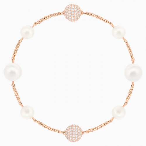 SWAROVSKI Remix Bracelet White Rose Gold Tone Plated 5421444