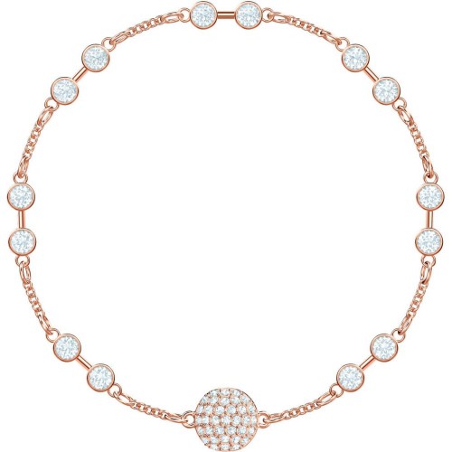 SWAROVSKI Remix Charm Bracelet White Rose Gold Tone Plated 5435651