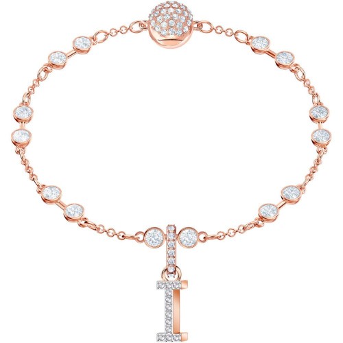 SWAROVSKI Remix Collection "I" Charm Rose Gold Tone Plated 5437611
