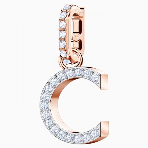 SWAROVSKI Remix Collection "C" Charm Rose Gold 5437626