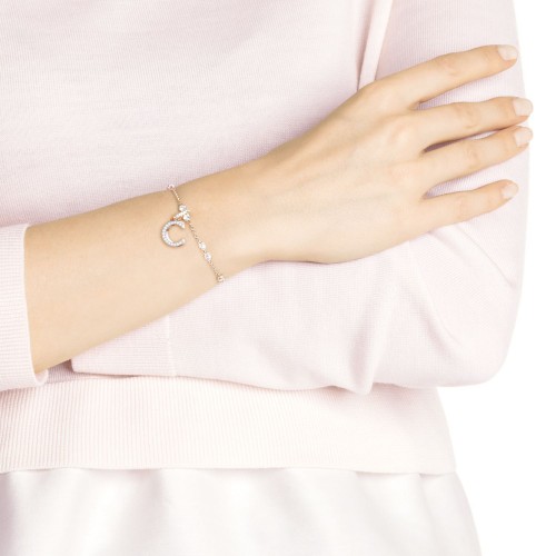 SWAROVSKI Remix Collection "C" Charm Rose Gold 5437626