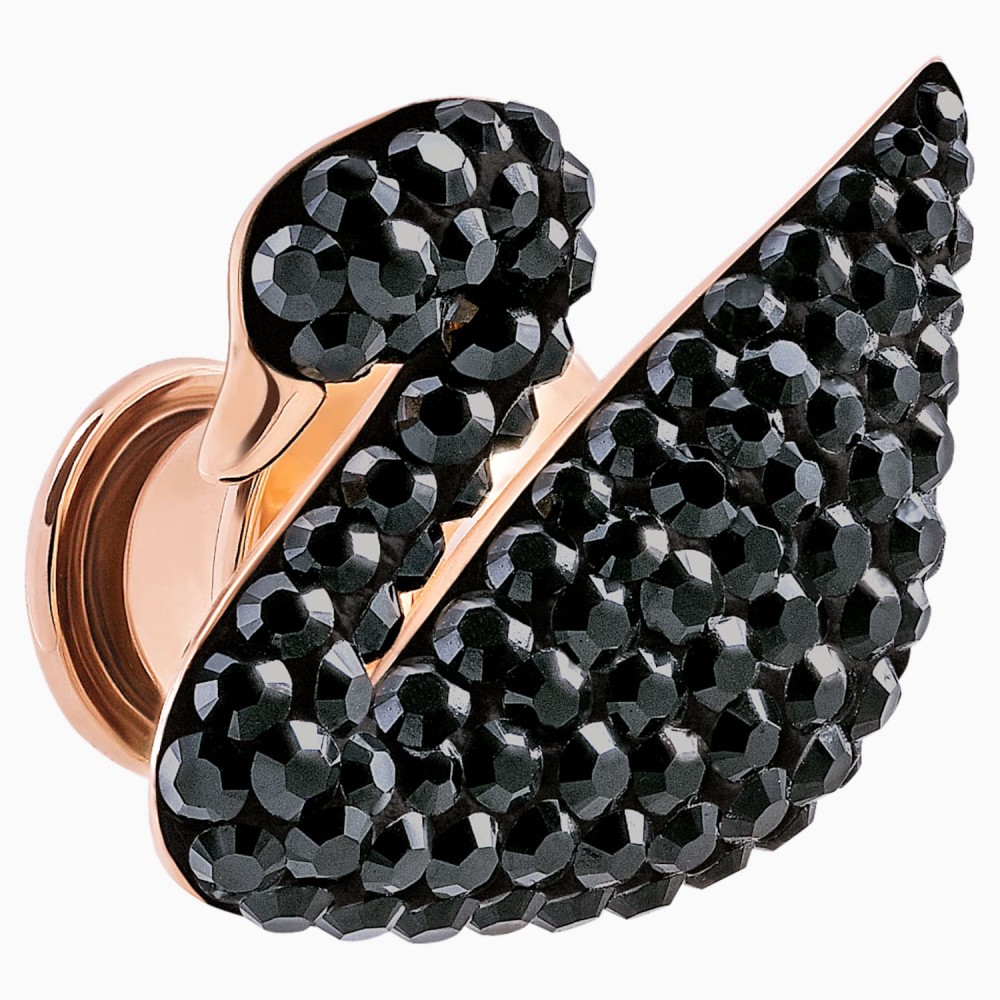 SWAROVSKI Iconic Swan Tack Pin Black Rhodium Plated 5439869
