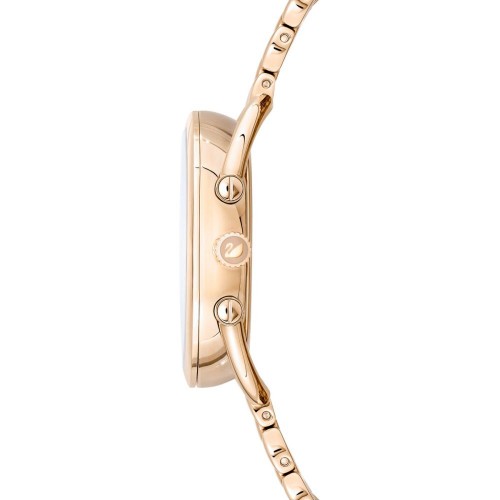 SWAROVSKI Crystalline Chic Metal Bracelet Gray Champagne Gold Tone 5452462