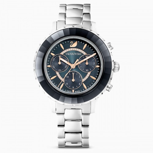 SWAROVSKI Octea Lux Chrono Black Stainless Steel Bracelet 5452504