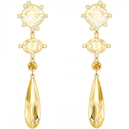 SWAROVSKI Olive Earrings Gold Tone Plated 5456889