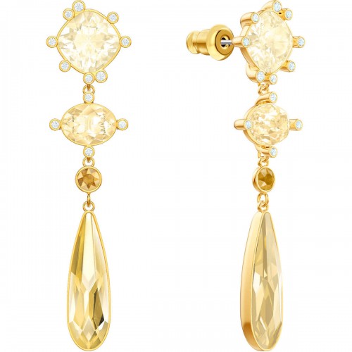SWAROVSKI Olive Earrings Gold Tone Plated 5456889
