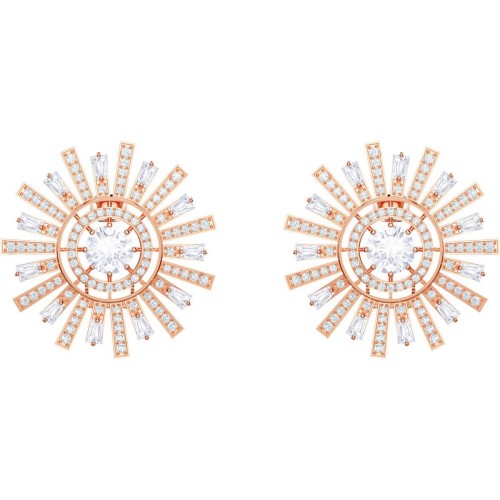 SWAROVSKI Sunshine Pierced Earrings Rose Gold Tone Plated 5464833