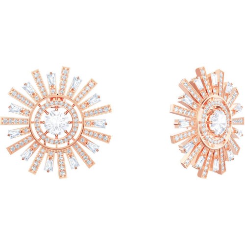 SWAROVSKI Sunshine Pierced Earrings Rose Gold Tone Plated 5464833