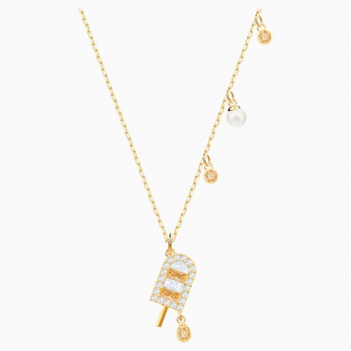 SWAROVSKI No regrets Ice Cream Pendant Multi-Colored Gold-Tone Plated 5465294