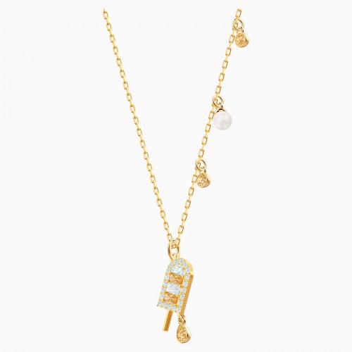 SWAROVSKI No regrets Ice Cream Pendant Multi-Colored Gold-Tone Plated 5465294