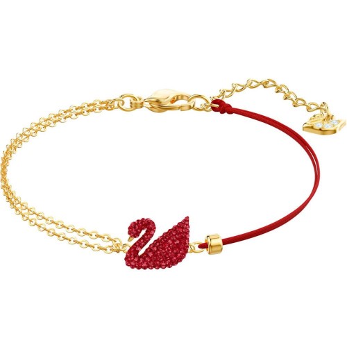 SWAROVSKI Iconic Swan Red Gold Tone Plated 5465403