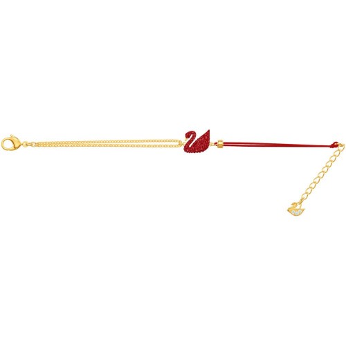 SWAROVSKI Iconic Swan Red Gold Tone Plated 5465403