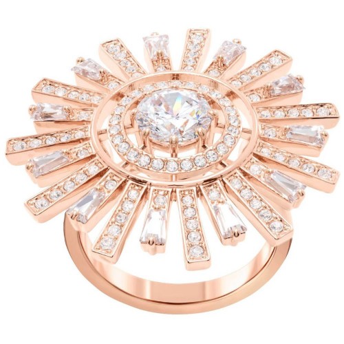 SWAROVSKI Sunshine Cocktail Ring Rose-Gold Tone Plated 5482501