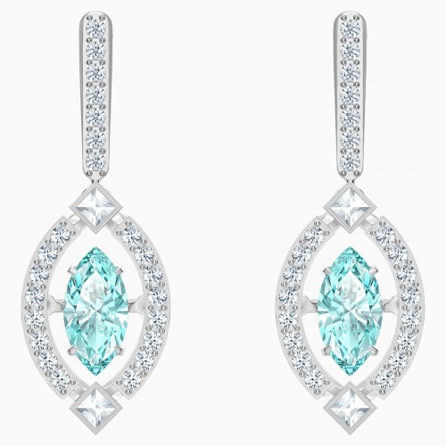 SWAROVSKI Sparkling DC Pierced Earrings White Rhodium Plated  5485723