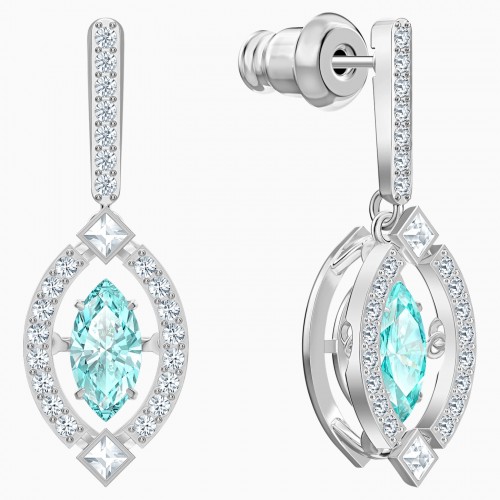SWAROVSKI Sparkling DC Pierced Earrings White Rhodium Plated  5485723