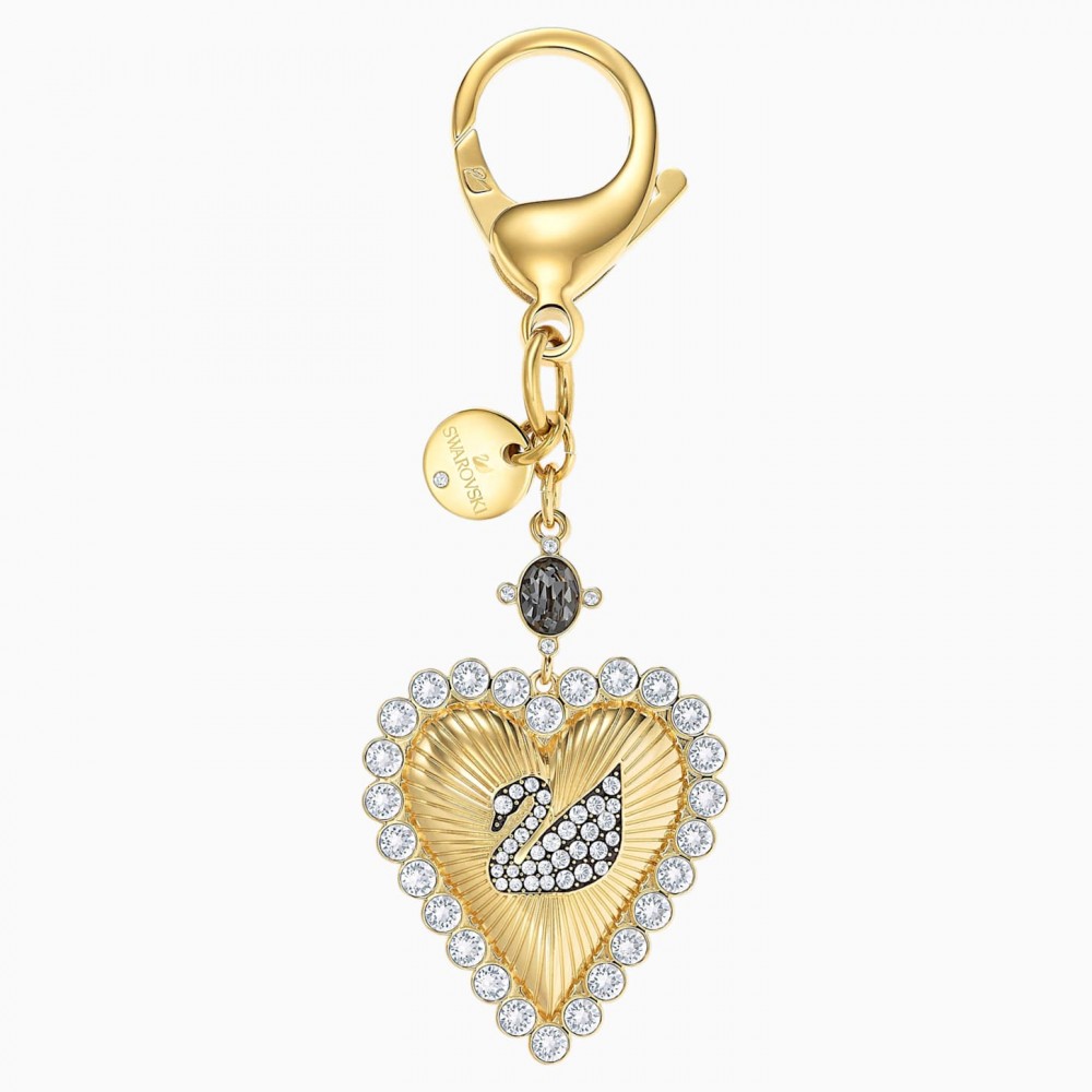 SWAROVSKI Vintage Swan Bag Charm White Gold-Tone Plated 5494435