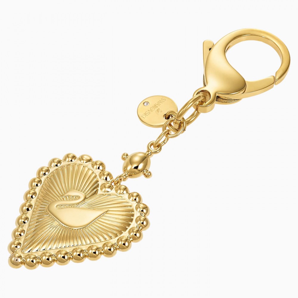 SWAROVSKI Vintage Swan Bag Charm White Gold-Tone Plated 5494435