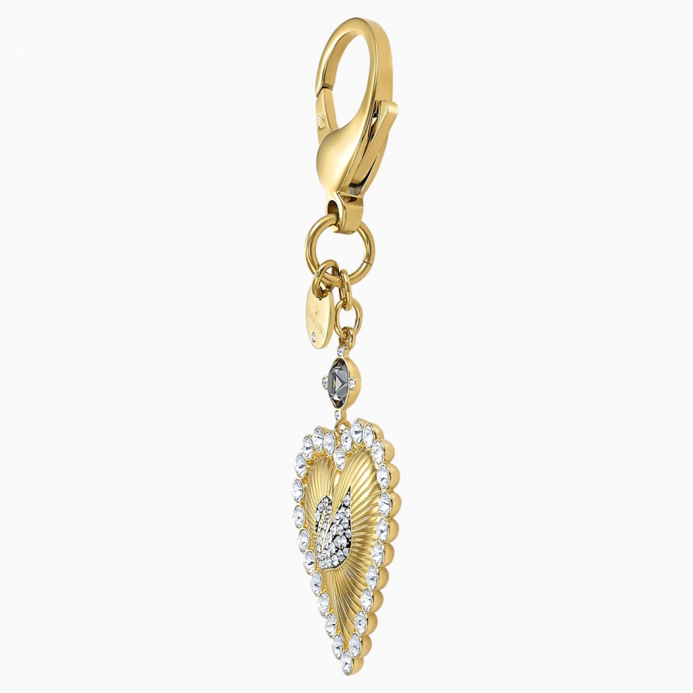 SWAROVSKI Vintage Swan Bag Charm White Gold-Tone Plated 5494435