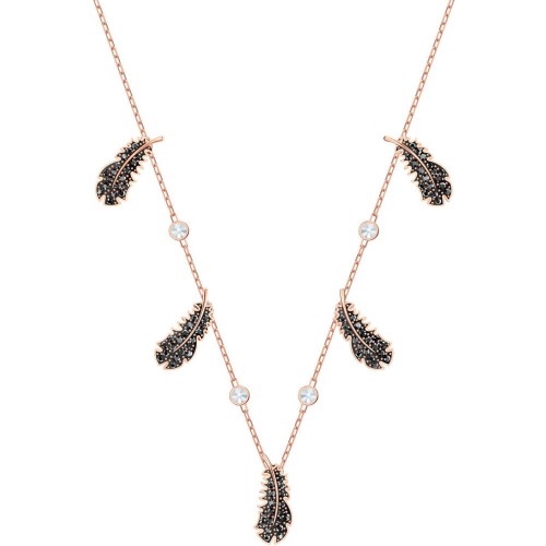 SWAROVSKI Naughty Necklace White Rose Gold Rhodium Plated 5497874