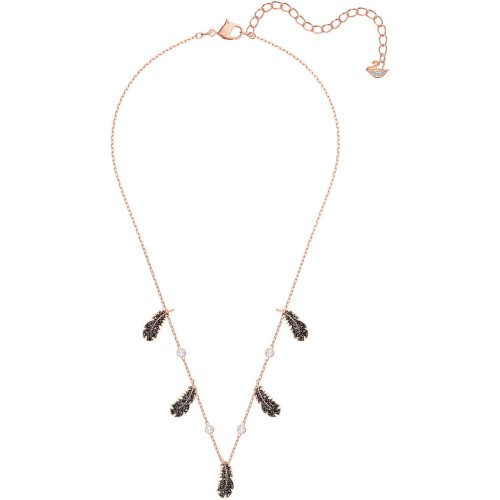 SWAROVSKI Naughty Necklace White Rose Gold Rhodium Plated 5497874