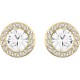SWAROVSKI Angelic Pierced Earrings Gold Tone Plated 5505470