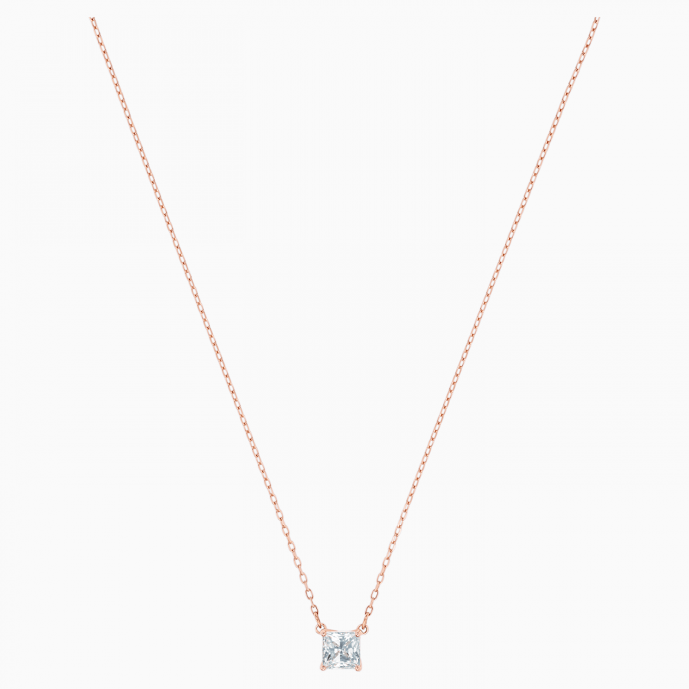 SWAROVSKI Attract Necklace White Rose Gold Rhodium Plated 5510698