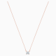 SWAROVSKI Attract Necklace White Rose Gold Rhodium Plated 5510698