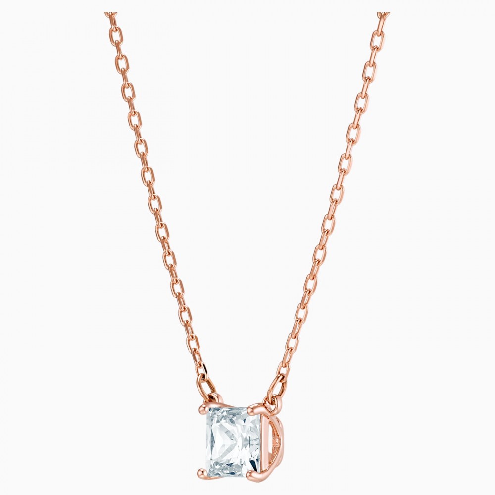 SWAROVSKI Attract Necklace White Rose Gold Rhodium Plated 5510698