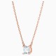 SWAROVSKI Attract Necklace White Rose Gold Rhodium Plated 5510698