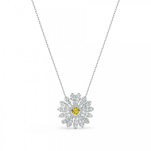 SWAROVSKI Eternal Flower Pendant Yellow Rhodium Plated 5512660
