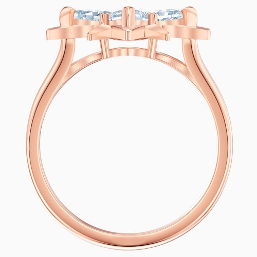 SWAROVSKI Symbolic Star Motif Ring White Rose Gold-tone Plated 5513217