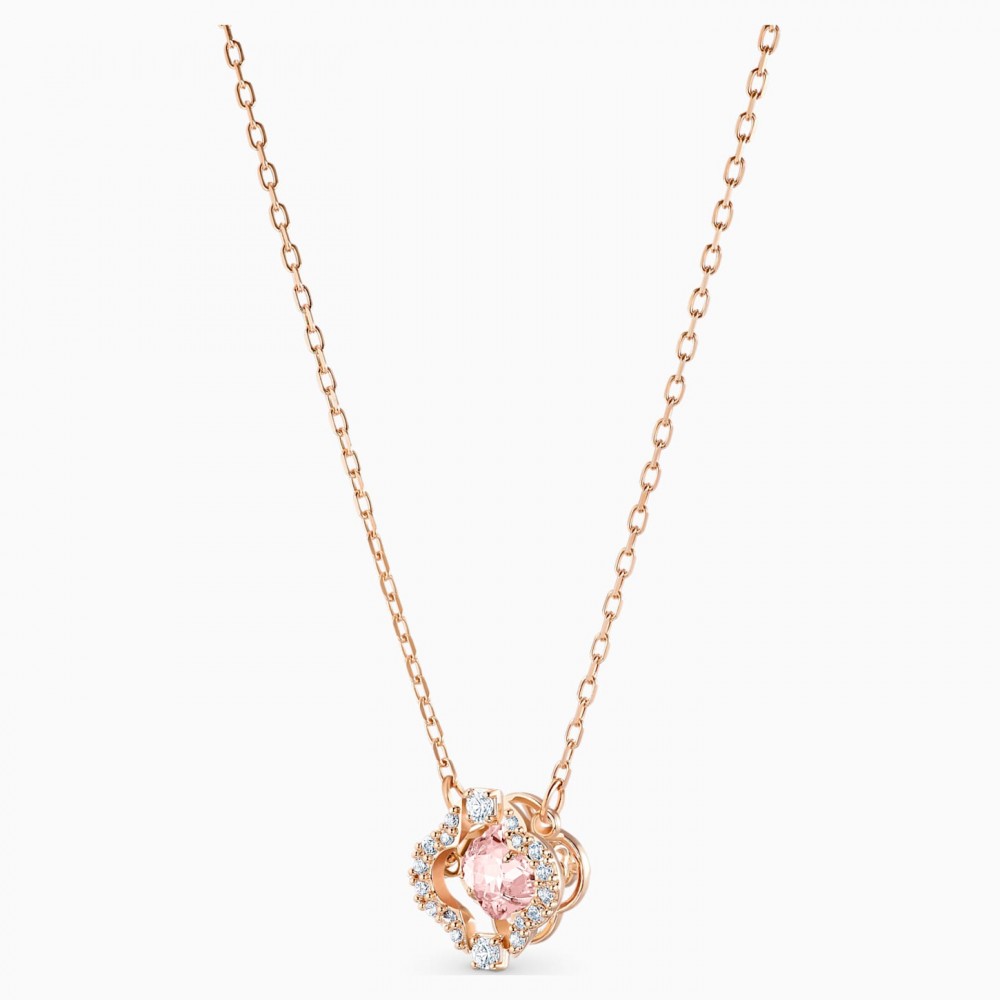SWAROVSKI Attract Necklace White Rose Gold Rhodium Plated 5510698