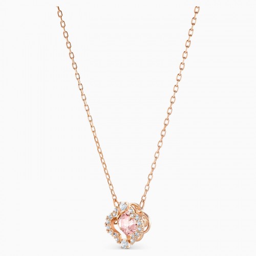 SWAROVSKI Attract Necklace White Rose Gold Rhodium Plated 5510698
