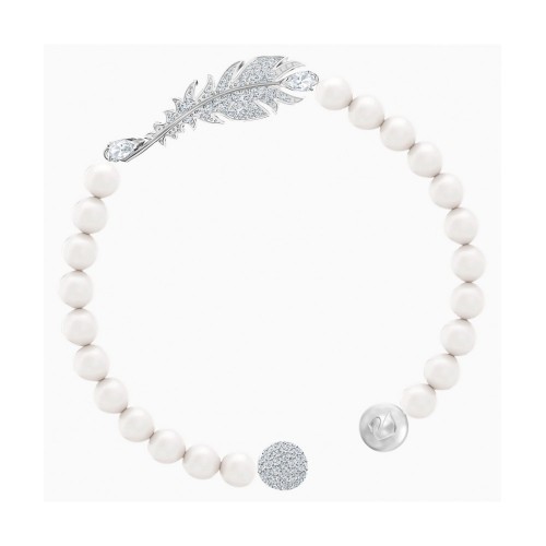 SWAROVSKI Nice Pearl Bracelet White Rhodium Plated 5515020