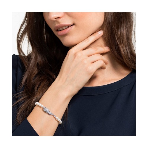 SWAROVSKI Nice Pearl Bracelet White Rhodium Plated 5515020