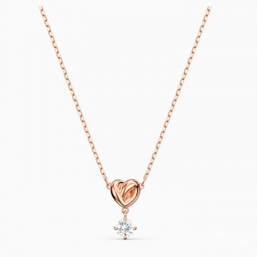 SWAROVSKI Lifelong Heart Pendant White Rhodium Plated 5516542