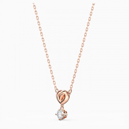 SWAROVSKI Lifelong Heart Pendant White Rhodium Plated 5516542