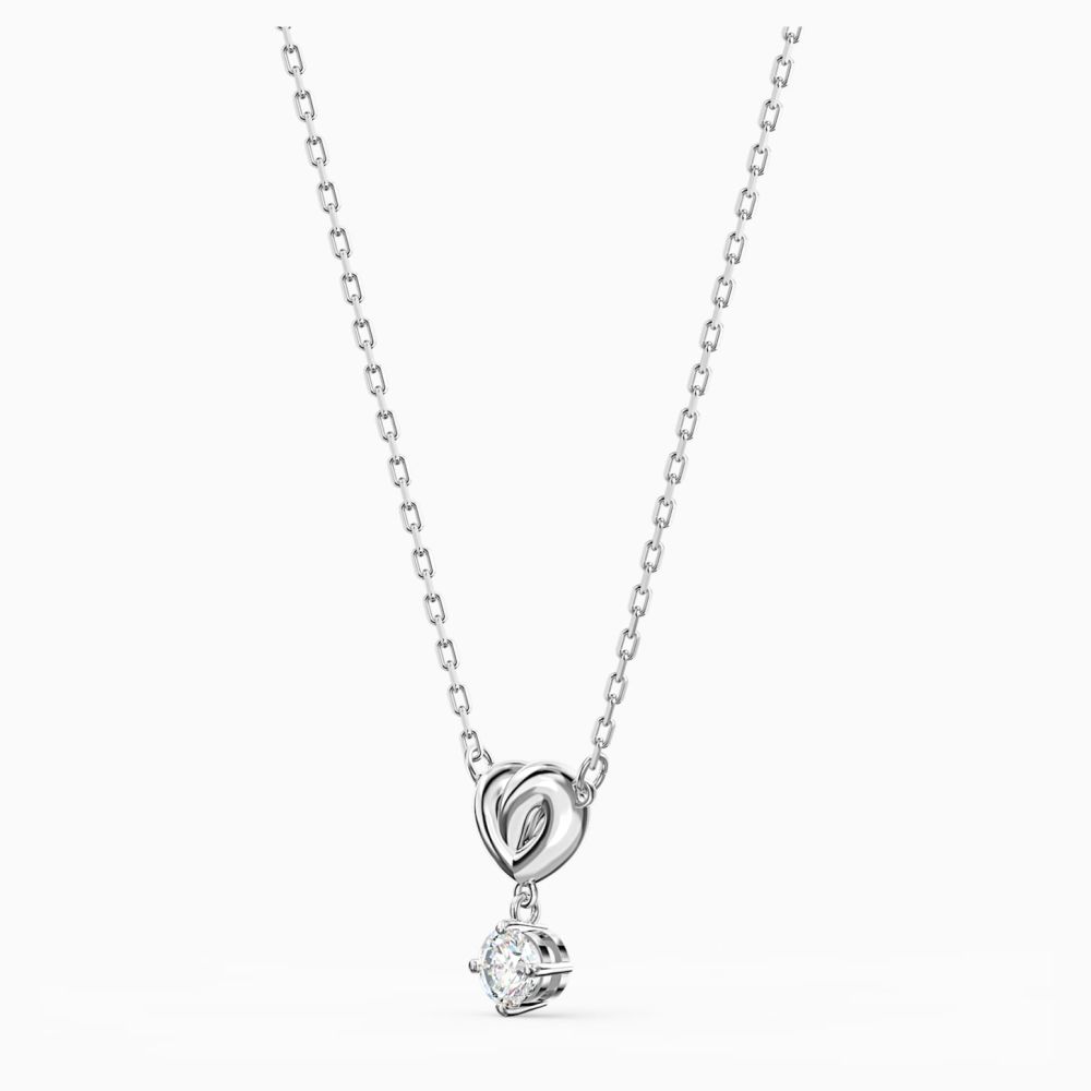 SWAROVSKI Lifelong Heart Pendant White Rhodium Plated 5517928